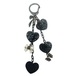 Hearts and Bows bag charm gold tone Brand new
6” jingles charm. Homemade